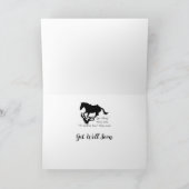 Laten we paardrijden Grappig citaat Beterschap Kaart (Binnen)