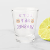 Laten we Paars met pompoen maken Shot Glas (Achterkant)