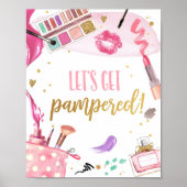 Laten we Pampered Spa Party Makeup Glamor Girl P Poster (Voorkant)