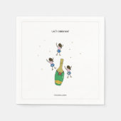 Laten we Papier Napkin vieren Servet (Voorkant)