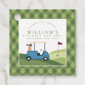 Laten we Par T-shirt Golf Argyle Pattern Eerste Ve Bedankjes Labels (Voorkant)