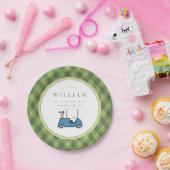 Laten we Par T-shirt Golf Argyle Pattern Eerste Ve Papieren Bordje (Feest)