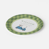 Laten we Par T-shirt Golf Argyle Pattern Eerste Ve Papieren Bordje (Gekanteld)