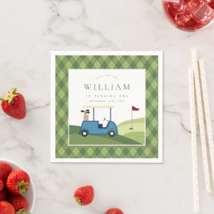 Laten we Par T-shirt Golf Argyle Pattern Eerste Ve Servet