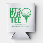 Laten we Par T-shirt Golf Bachelorette Party Blikjeskoeler (Voorkant)
