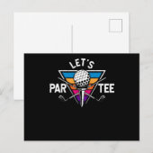 Laten we Par T-shirt Golf Ball T-shirt Pin Funny G Briefkaart (Voorkant / Achterkant)