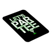 Laten we Par T-shirt Golf Funny Golfing Party Magneet (Rechterzijde)