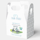 Laten we Par-T-shirt Golf Gable Favor Box Bedankdoosjes (Geopend)