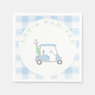 Laten we Par-T-shirt Golf Theme Party Servetten