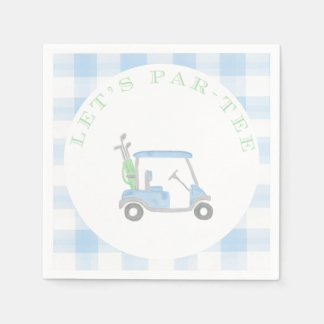 Laten we Par-T-shirt Golf Theme Party Servetten