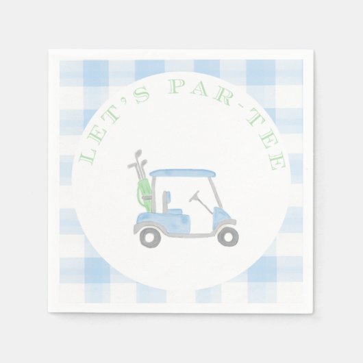Laten we Par-T-shirt Golf Theme Party Servetten (Voorkant)