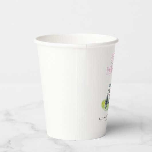 Laten we Par-T-shirt Golf Verjaardag Paper Cups Papieren Bekers (Rechts)