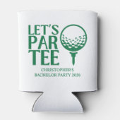 Laten we Par T-shirt Golf vrijgezellenfeest Blikjeskoeler (Achterkant)
