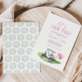 Laten we Par-t-shirt golfthema Baby shower uitnodi Kaart