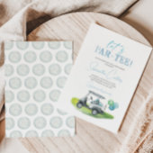 Laten we Par-t-shirt golfthema Baby shower uitnodi Kaart