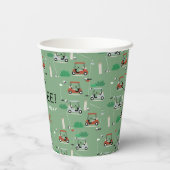 Laten we Par-T-shirt golfthema verjaardagsfeestje Papieren Bekers (Achterkant)