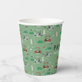 Laten we Par-T-shirt golfthema verjaardagsfeestje Papieren Bekers (Voorkant)