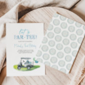 Laten we Par-t-shirt Mini Golf Boy Verjaardagsuitn Kaart