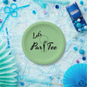 Laten we Par T-shirt nemen Papieren Bordje (Feest)