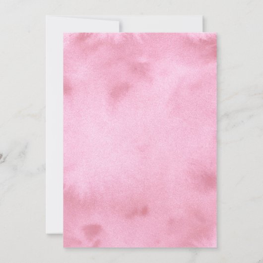 Laten we Par-t-shirt Pink Girl Golf Baby shower Kaart (Achterkant)