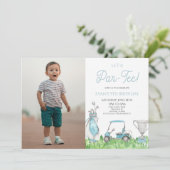 Laten we par-T-shirt zijn! Blue Golf Afbeelding ve Kaart (Staand voorkant)