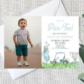 Laten we par-T-shirt zijn! Blue Golf Afbeelding ve Kaart