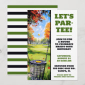 Laten we par-T-shirt zijn! Disc Golf verjaardagsfe Kaart (Voorkant / Achterkant)