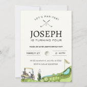 Laten we par-T-shirt zijn! Golf thema 4e verjaarda Kaart (Voorkant)