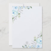 Laten we Par-Tea Silver Baby Blauw Birthday Tea Pa Kaart (Achterkant)