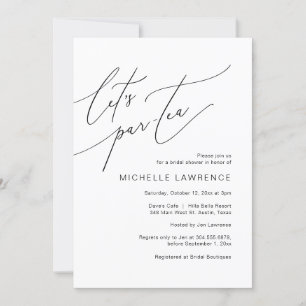 Laten we Par-tea, Vrijgezellenfeest Feestviering Kaart