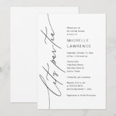 Laten we Par-tea, Vrijgezellenfeest Feestviering Kaart (Voorkant / Achterkant)