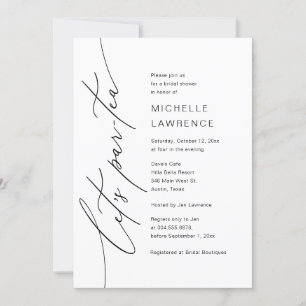 Laten we Par-tea, Vrijgezellenfeest Feestviering Kaart