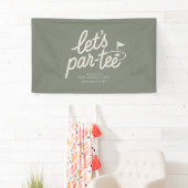 Laten we Par-tee Golf 1e Verjaardag Banner (Insitu)