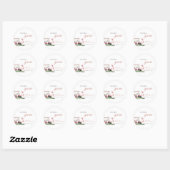 Laten we Par-tee Golf Baby Shower Ronde Sticker (Vel)