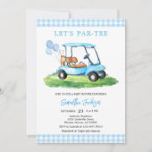 Laten we Par-tee Golf Baby Shower Uitnodiging (Voorkant)