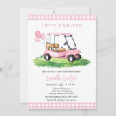 Laten we Par-tee Golf Baby Shower Uitnodiging (Voorkant)