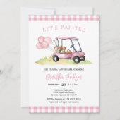 Laten we Par-tee Golf Baby Shower Uitnodiging (Voorkant)