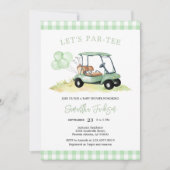 Laten we Par-tee Golf Baby Shower Uitnodiging (Voorkant)