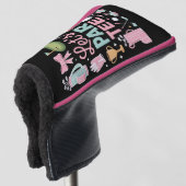 Laten we Par Tee Golf Coquette Golf-liefhebber Cad Golfheadcover (3/4 voorkant)