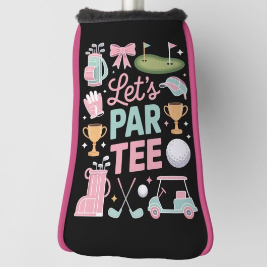 Laten we Par Tee Golf Coquette Golf-liefhebber Cad Golfheadcover (Draai 90)