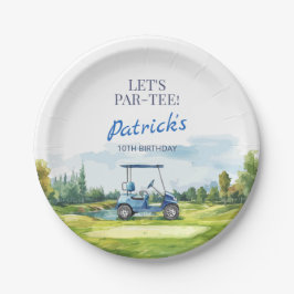 Laten we Par-Tee Golf Verjaardag voor elke leeftij Papieren Bordje