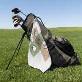 Laten we Par Tee Leuk Grappige Golf Humor Golfhanddoek (Groen)