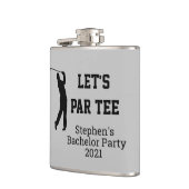 Laten we Par Tee Verloofde Party Cadeau Aangepaste Heupfles (Links)