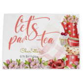 Laten we para-thee, thee bloemige verjaardag groot cadeauzakje (Voorkant)