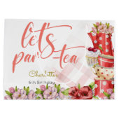 Laten we para-thee, thee bloemige verjaardag groot cadeauzakje (Achterkant)