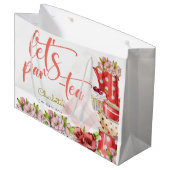 Laten we para-thee, thee bloemige verjaardag groot cadeauzakje (Voorkant Gekanteld)