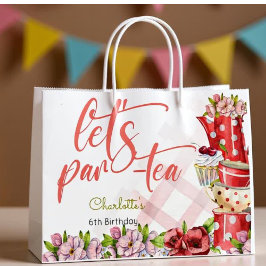 Laten we para-thee, thee bloemige verjaardag groot cadeauzakje