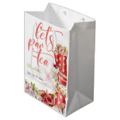 Laten we para-thee, thee bloemige verjaardag medium cadeauzakje (Voorkant Gekanteld)