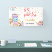 Laten we para-thee, thee kinderen verjaardag spandoek (Beurs)