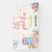 Laten we para-thee, thee kinderen verjaardag spandoek (Verticaal)